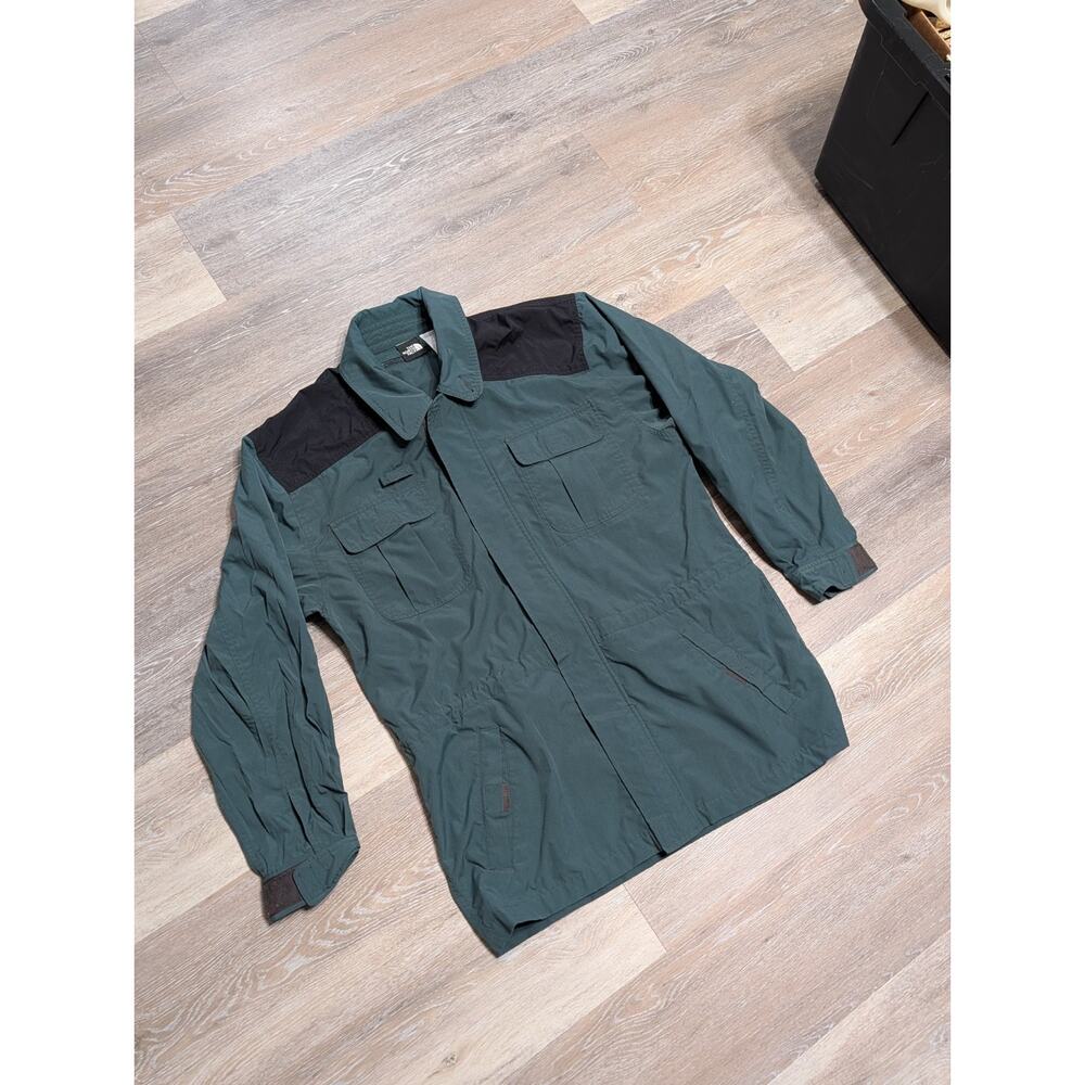 Vtg 90s The North Face Cordura Plus Field Jacket Mens Small Green Black Utility